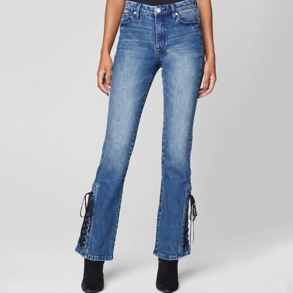 Blank NYC Flare Lace Up Jeans​​​ - Picture 2 of 6